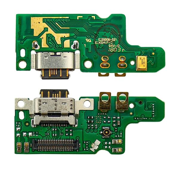 Фото 1. Роз'єм зарядки для Nokia 7 на платі з мікрофоном і компонентами | Yuca.com.ua