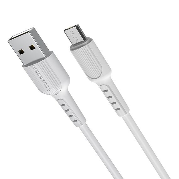 Фото 1. Кабель Borofone BX16 USB to MicroUSB 1m white | Yuca.com.ua