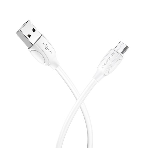 Фото 1. Кабель Borofone BX19 USB to MicroUSB 1m white | Yuca.com.ua