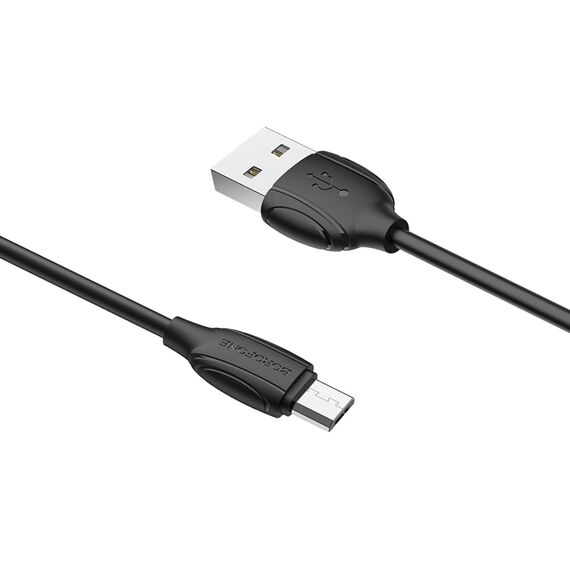 Фото 1. Кабель Borofone BX19 USB to MicroUSB 1m black | Yuca.com.ua