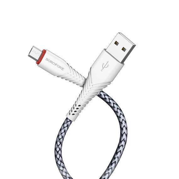 Фото 1. Кабель Borofone BX25 USB to MicroUSB 1m white | Yuca.com.ua