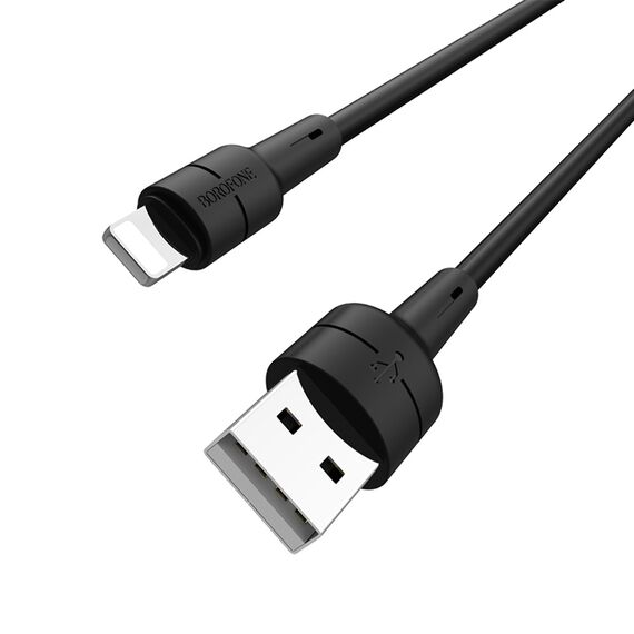 Фото 1. Кабель Borofone BX30 USB to Lightning 1m black | Yuca.com.ua