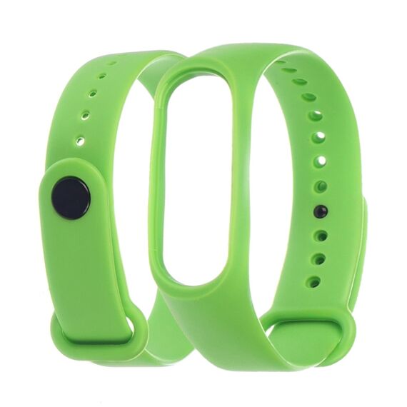 Фото 1. Ремінець силіконовий для Xiaomi Mi Band 3/4 22 салатовий | Yuca.com.ua