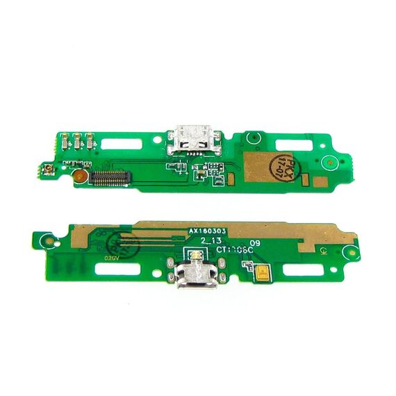 Фото 1. Роз'єм зарядки для Xiaomi Redmi 3/3 Pro на платі з мікрофоном і компонентами | Yuca.com.ua