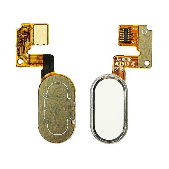 Фото 1. Шлейф для Meizu M3 Note (L681H) (14pin) з біло-сріблястою кнопкою HOME (сенсорна) | Yuca.com.ua