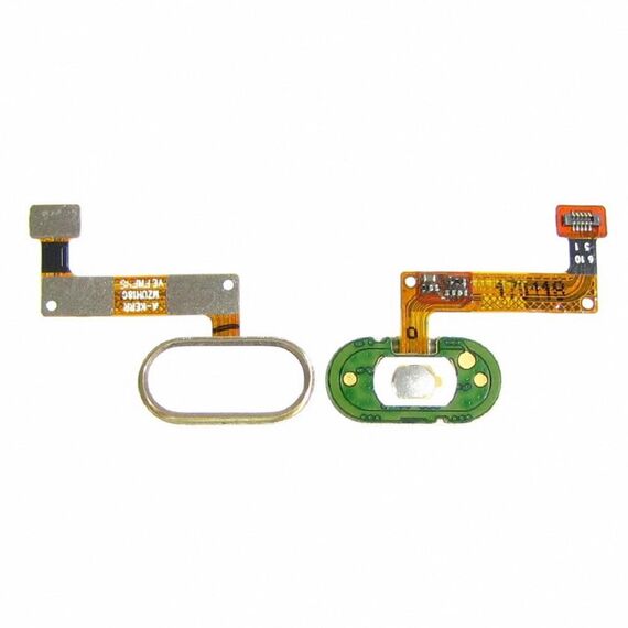 Фото 1. Шлейф для Meizu M5 Note з біло-золотистої кнопкою HOME (сенсорна) | Yuca.com.ua