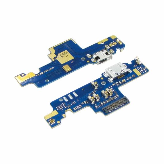 Фото 1. Роз'єм зарядки для Xiaomi Redmi Note 4x на платі з мікрофоном і компонентами Snapdragon 4/64 | Yuca.com.ua