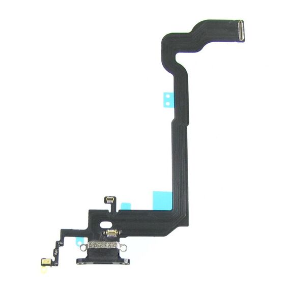 Фото 1. Шлейф для Apple iPhone X з чорним роз'ємом живлення, з мікрофоном | Yuca.com.ua