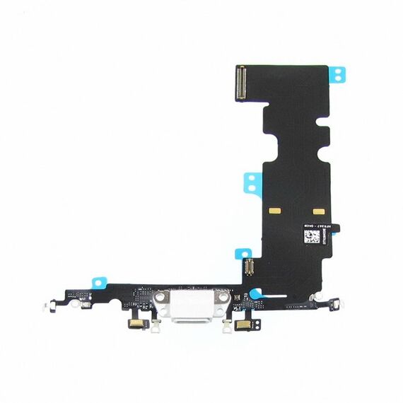 Фото 1. Шлейф для Apple iPhone 8 Plus з сірим роз'ємом живлення, з мікрофоном | Yuca.com.ua