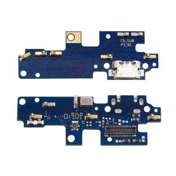 Фото 1. Роз'єм зарядки для Xiaomi Redmi 4 на платі з мікрофоном і компонентами | Yuca.com.ua