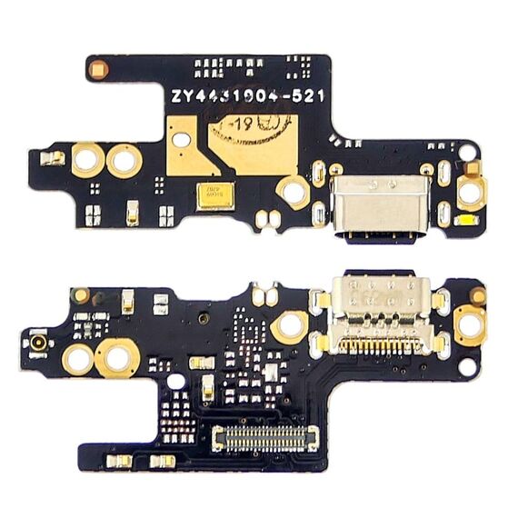 Фото 1. Роз'єм зарядки для Xiaomi Redmi Note 7 (USB Type-C) на платі з мікрофоном і компонентами | Yuca.com.ua