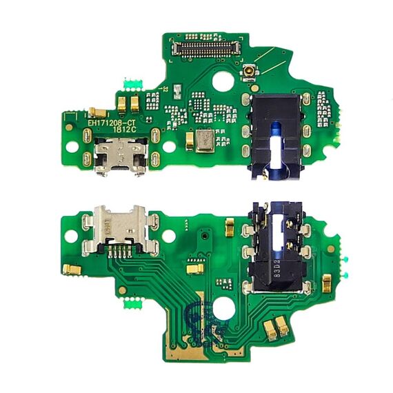 Фото 1. Роз'єм зарядки для Huawei Honor 9 Lite Dual Sim (LLD-L31) на платі з мікрофоном і компонентами | Yuca.com.ua
