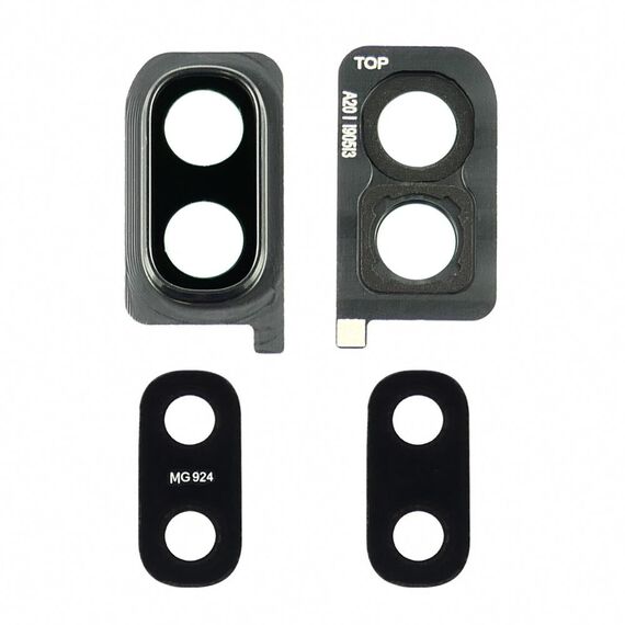 Фото 1. Скло камери для Samsung A205 Galaxy A20 (2019) чорне c чорної рамкою | Yuca.com.ua