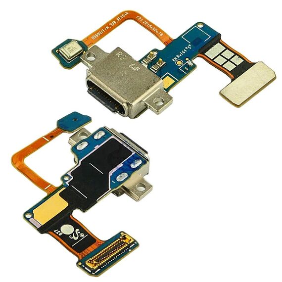 Фото 1. Роз'єм зарядки для Samsung N960 Note 9 на платі з шлейфом, мікрофоном і компонентами | Yuca.com.ua
