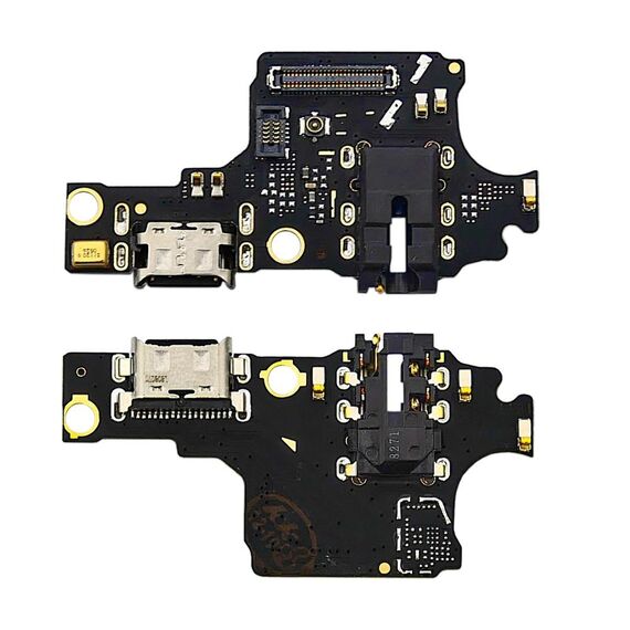 Фото 1. Роз'єм зарядки для Huawei Honor 10 на платі з мікрофоном і компонентами | Yuca.com.ua