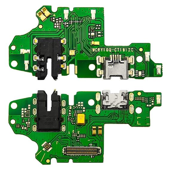 Фото 1. Роз'єм зарядки для Huawei Honor 10 Lite / 10i на платі з мікрофоном і компонентами | Yuca.com.ua
