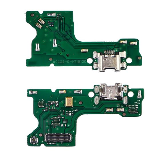 Фото 1. Роз'єм зарядки для Huawei Y7 Pro (2019) на платі з мікрофоном і компонентами | Yuca.com.ua