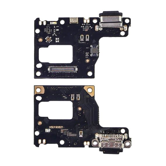 Фото 1. Роз'єм зарядки для Xiaomi Mi9 Lite (USB Type-C) на платі з мікрофоном і компонентами | Yuca.com.ua