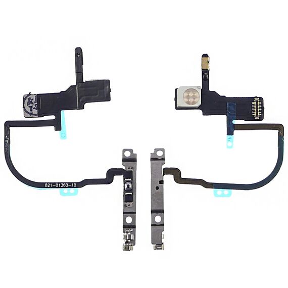 Фото 1. Шлейф для Apple iPhone XS / XS Max на кнопку вкл./вимк., з спалахом і мікрофоном | Yuca.com.ua
