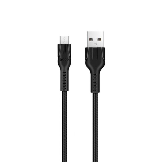 Фото 1. Кабель Hoco U31 USB to MicroUSB 1.2m black | Yuca.com.ua