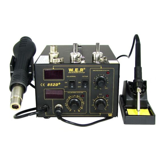 Фото 1. Паяльна станція WEP 852D+FAN фен, паяльник | Yuca.com.ua