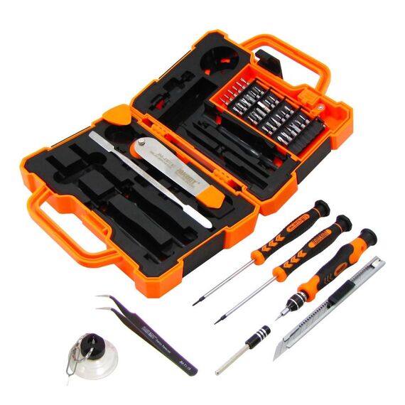 Фото 1. Набір інструментів Jakemy JM-8139 (ручка, 35 біт, подовжувач, пінцет, ніж, 2-стор. мет. лопатка, викрутки +1.2, пенталоб 0.8) | Yuca.com.ua