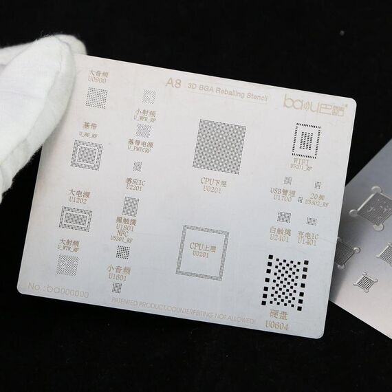 Фото 1. 3D BGA трафарет A8 для iPhone 6/6 Plus | Yuca.com.ua