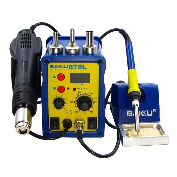 Фото 1. Паяльна станція Baku BK878L фен, паяльник, цифрова індикація | Yuca.com.ua
