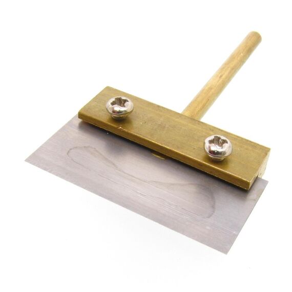 Фото 1. Жало паяльника з лопаткою і змінним лезом 38мм, d=3.8мм для видалення залишків клею після розділення комплекту дисплей+тачскрін | Yuca.com.ua