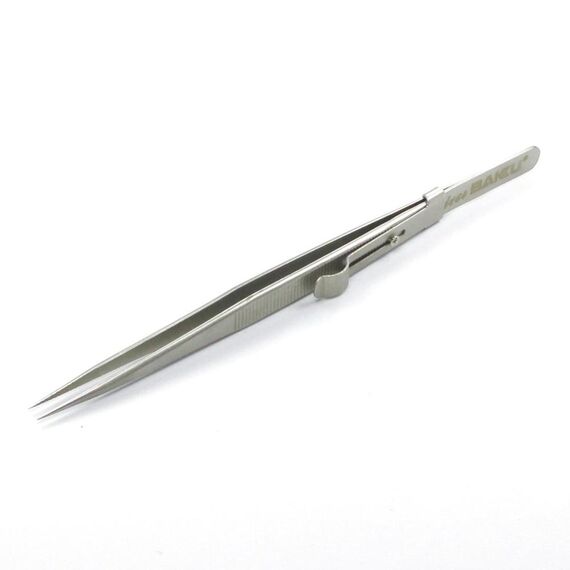 Фото 1. Пінцет прямий Baku BK-i164 з фіксатором | Yuca.com.ua