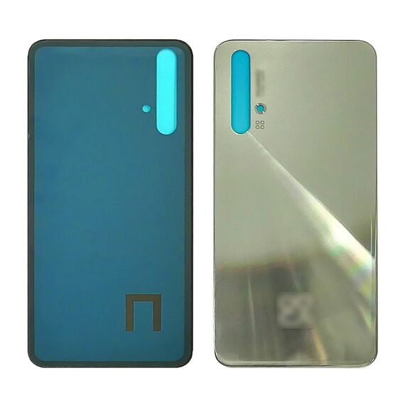 Фото 1. Заднє скло корпусу для Huawei Nova 5T сріблясте | Yuca.com.ua