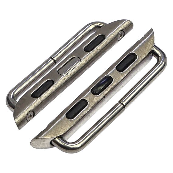 Фото 1. Перехідник на універсальний ремінець для Apple Watch 42mm/ 44mm на болтах сріблястий | Yuca.com.ua