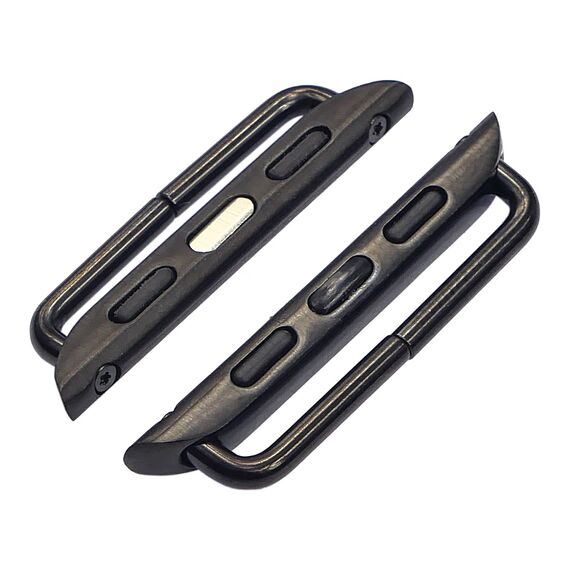 Фото 1. Перехідник на універсальний ремінець для Apple Watch 42mm/ 44mm на болтах чорний | Yuca.com.ua