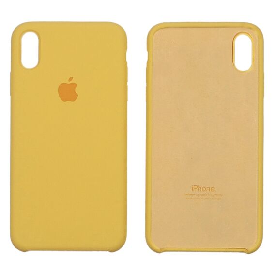 Фото 1. Чохол Silicone Case для Apple iPhone XS Max Yellow | Yuca.com.ua