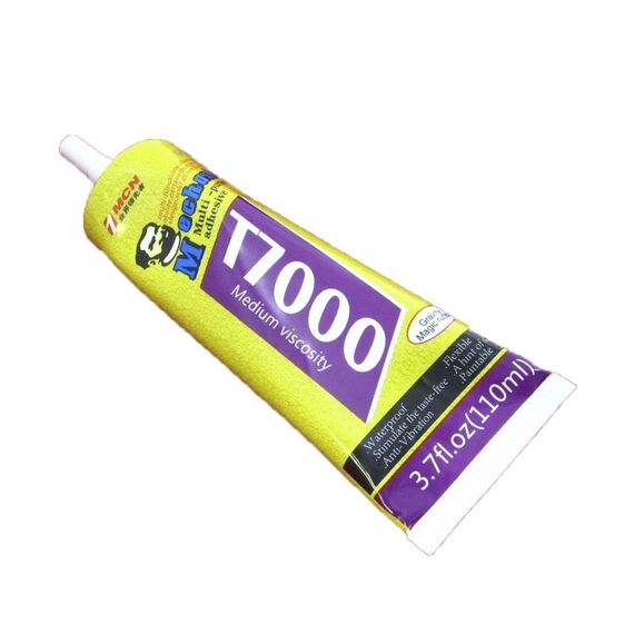 Фото 1. Клей силіконовий Mechanic T7000, чорний, 110мл, у тюбику з дозатором | Yuca.com.ua