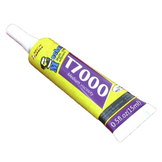 Фото 1. Клей силіконовий Mechanic T7000, чорний, 15мл, у тюбику з дозатором | Yuca.com.ua