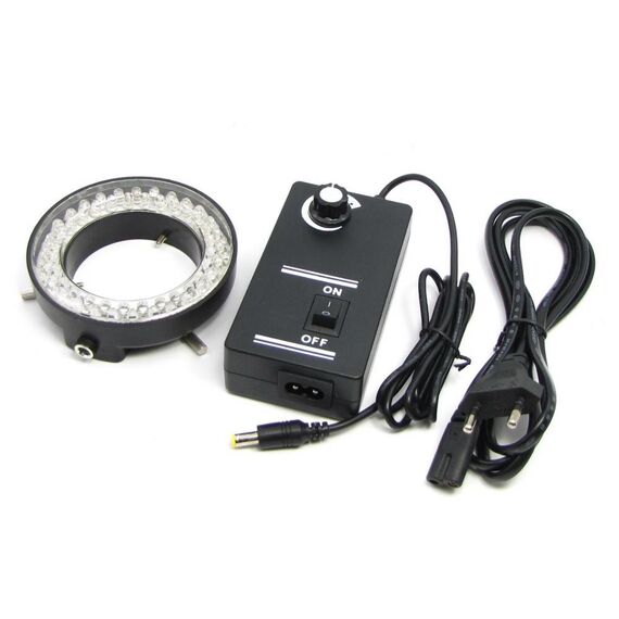 Фото 1. Кільцеве підсвічування LED, з регулюванням яскравості, для мікроскопів серії XTX, AC 220V | Yuca.com.ua