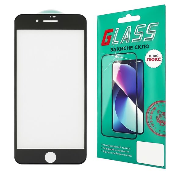 Фото 1. Захисне скло для Apple iPhone 7 Plus/ 8 Plus (0.3 мм, 4D ARC чорне) Люкс | Yuca.com.ua