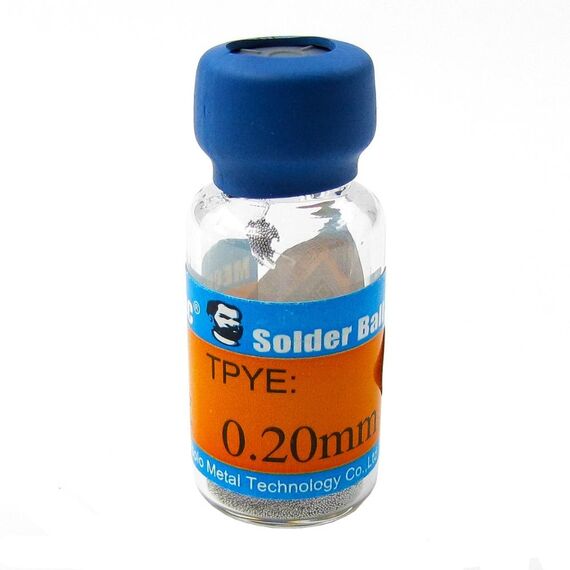 Фото 1. Кульки BGA для паяння мікросхем Mechanic 0.2мм, 10000шт | Yuca.com.ua