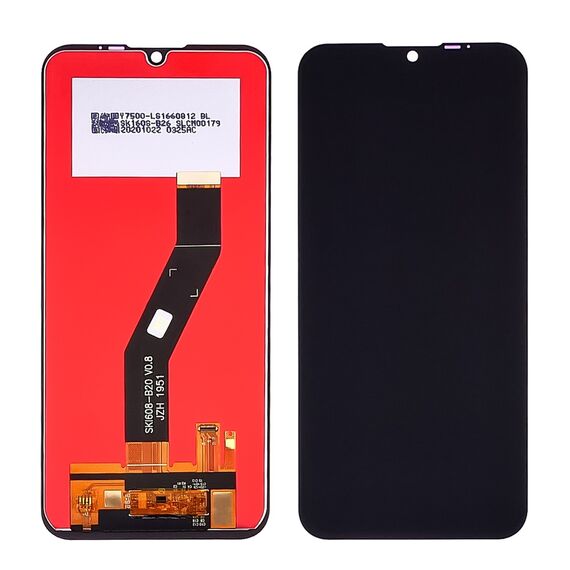 Фото 1. Дисплей для Motorola E6S (XT2053) з чорним тачскріном | Yuca.com.ua