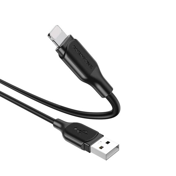 Фото 1. Кабель Borofone BX42 USB to Lightning 1m black | Yuca.com.ua