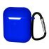 Фото 1. Чохол силіконовий з карабіном для Apple AirPods/ AirPods 2 колір 03 синій | Yuca.com.ua