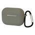 Фото 1. Чохол силіконовий з карабіном для Apple AirPods 3 колір 16 світло-сірий | Yuca.com.ua
