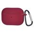 Фото 1. Чохол силіконовий з карабіном для Apple AirPods Pro 2 колір 02 бордовий Люкс | Yuca.com.ua