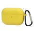 Фото 1. Чохол силіконовий з карабіном для Apple AirPods Pro 2 колір 01 жовтий Люкс | Yuca.com.ua