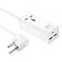 Фото 1. Мережевий зарядний пристрій подовжувач Hoco AC9A 2 USB/ Type-C PD QC 30W 1 розетка 1.5m білий | Yuca.com.ua