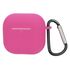 Фото 1. Чохол силіконовий з карабіном для Apple AirPods 4 колір 05 рожево-червоний | Yuca.com.ua