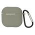 Фото 1. Чохол силіконовий з карабіном для Apple AirPods 4 колір 02 світло-сірий | Yuca.com.ua