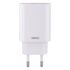 Фото 1. Мережевий зарядний пристрій Remax RP-U37 USB/ Type-C QC PD білий + кабель Type-C to Lightning | Yuca.com.ua